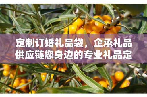定制订婚礼品袋，企承礼品供应链您身边的专业礼品定制公司